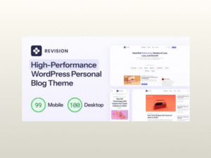 Revision – Optimized Personal Blog WordPress Theme