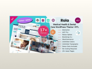 Rola – Medical Health, Dentist Clinic & Healthcare WordPress Theme