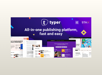 Typer – Multi Author Publishing WordPress Theme