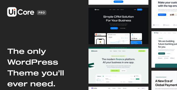 UiCore Pro – WordPress Theme