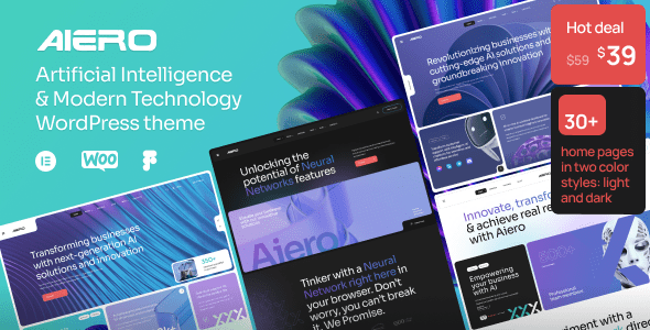 Aiero – AI Agency & Technology WordPress Theme