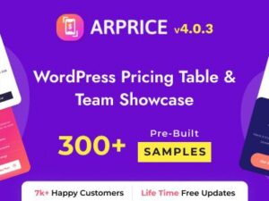 ARPrice – WordPress Pricing Table Plugin