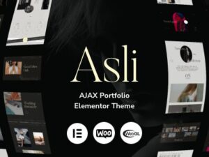 Asli – AJAX Portfolio Elementor WordPress Theme