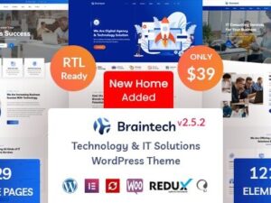 Braintech - Technology & IT Solutions WordPress Theme