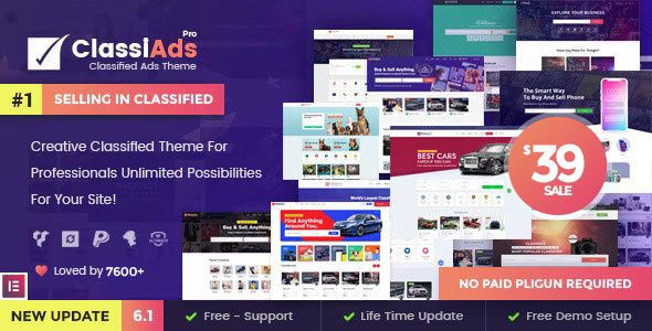 Classiads – Classified Ads WordPress Theme