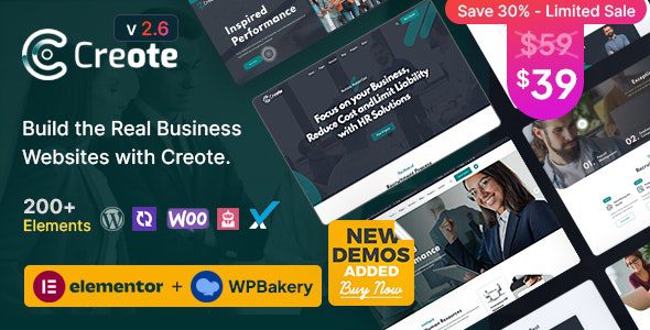 Creote – Corporate & Consulting Business WordPress Theme