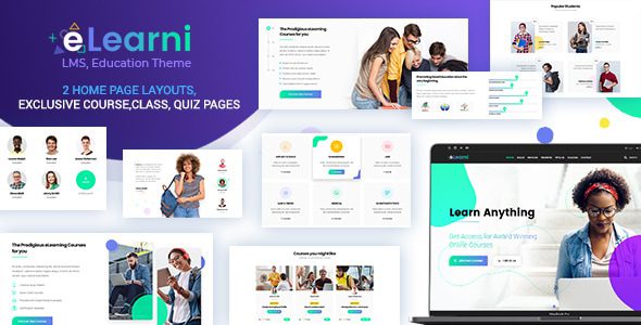 eLearni – Online Learning & Education LMS WP Theme