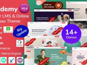eCademy – Education LMS & Online Coaching Courses WordPress Theme