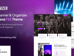 Evenizer – Event Planner & Organizer FSE WordPress Theme