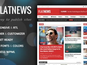 FlatNews – Responsive Magazine WordPress Theme