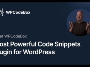 WPCodeBox – WordPress Code Snippets Plugin