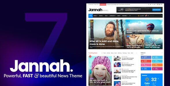 Jannah – Newspaper Magazine News BuddyPress WordPress Theme 7.6.3