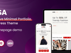 Lasa – Creative Minimal WooCommerce WordPress Theme