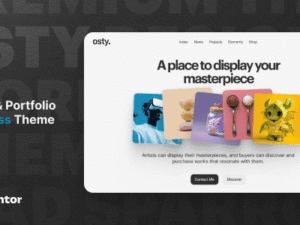 Osty – Creative Agency and Portfolio Theme