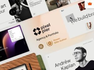 Pixelpiernyc – Portfolio Creative Agency Freelancer WordPress Theme