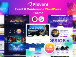 Pixvent – Event and Conference WordPress Theme
