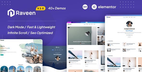 Raveen – Personal Blog & Magazine WordPress Theme