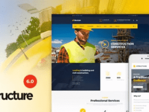 Structure – Construction Industrial Factory WordPress Theme