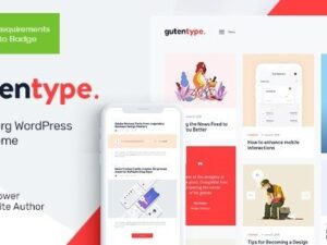 Gutentype – 100% Gutenberg Blog Theme + Elementor 2.1.11