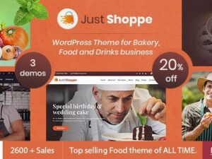 Justshoppe – Elementor Cake, Bakery & Food WordPress Theme 12.7