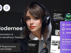 Modernee – AI Company & Digital Agency WordPress Theme 1.6