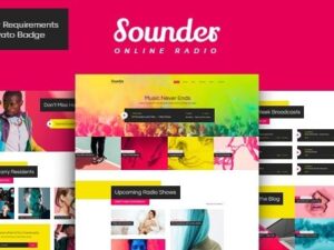 Sounder – Online Internet Radio Station WordPress Theme + RTL 1.3.10