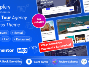 Tripfery – Travel & Tour Booking WordPress Theme 1.4.0