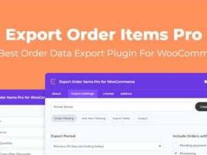 Export Order Items Pro for WooCommerce 2.1.37