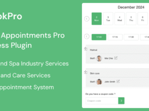 BookPro – Appointment Booking WordPress Plugin 1.1.1
