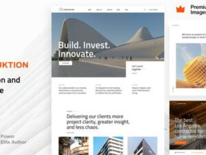 Konstruktion – Construction Architecture WordPress Theme 26.0
