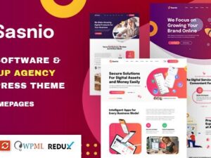Sasnio – SaaS & Software Startup Agency WordPress Theme 1.0.1