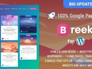 Breek – Minimal Lightweight Masonry AMP Theme for WordPress 4.2.1