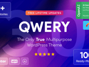 Qwery – Multi-Purpose Business WordPress & WooCommerce Theme + ChatGPT 3.6.1