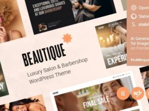 Beautique – Luxury Salon & Barbershop WordPress Theme 1.10.0