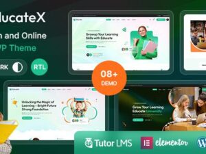 EducateX – Education & Online Course WordPress Theme + RTL 1.0.0