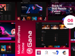 Gana – Music and Event WordPress Theme 1.0.4