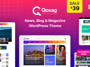 Qoxag – WordPress News Magazine Theme 2.1.2