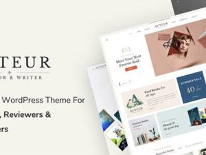 Auteur – WordPress Theme for Authors and Publishers 8.7