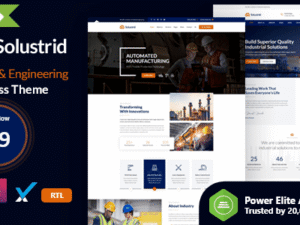 Solustrid – Factory & Industrial Business WordPress Theme 2.3